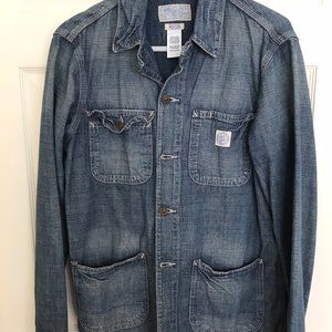 Men's Lucky Brand Medium Denim Chore Jean Jacket M